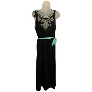 She + Sky Black Maxi Dress Size L